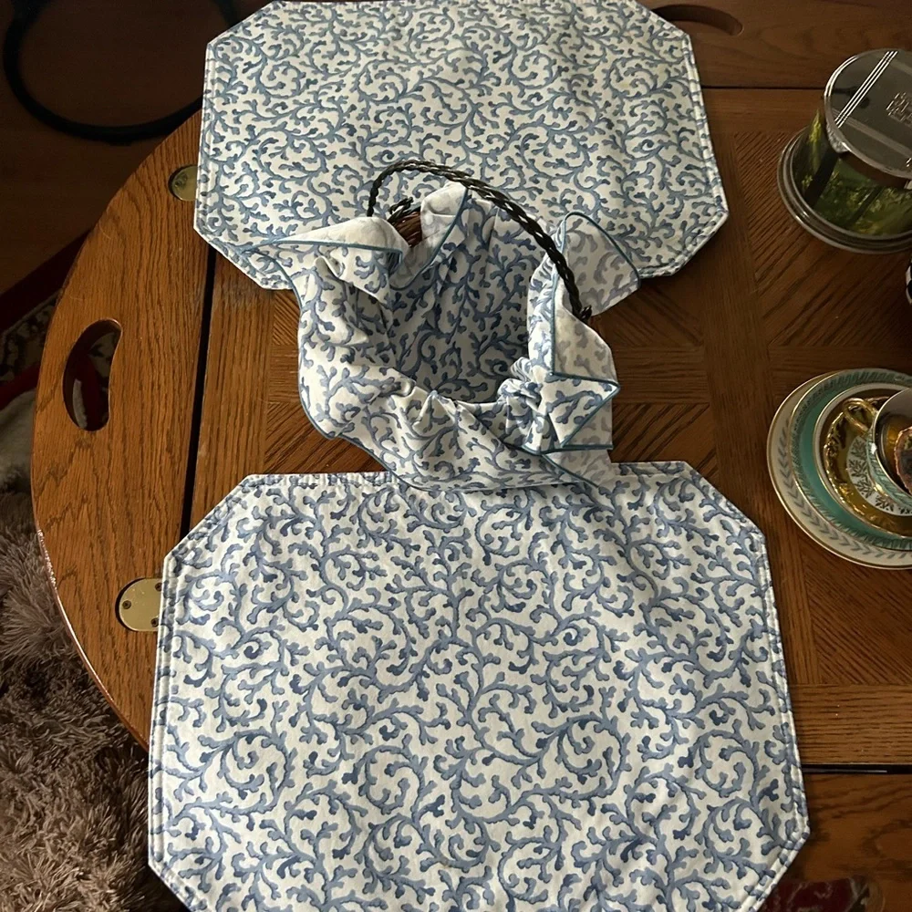 Vintage Blue & White Placements